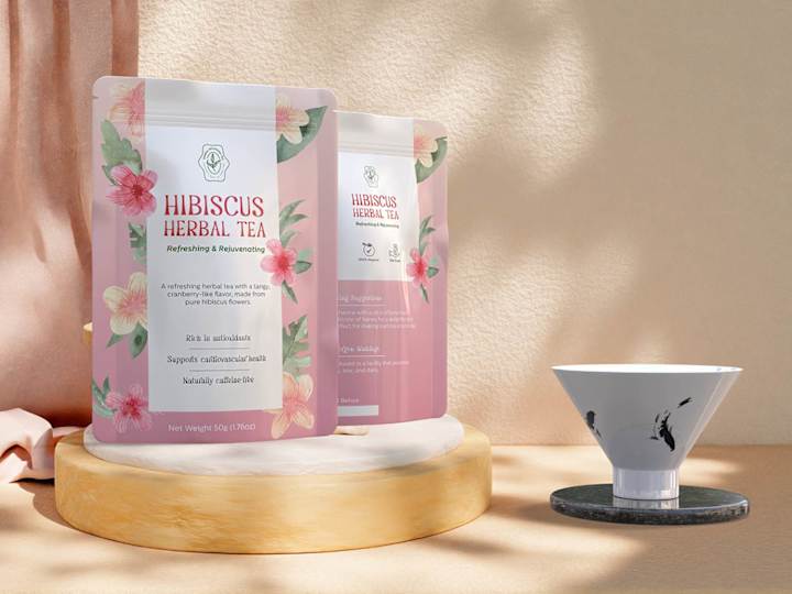 Cover image for Packaging Design for Hibiscus Herbal Tea