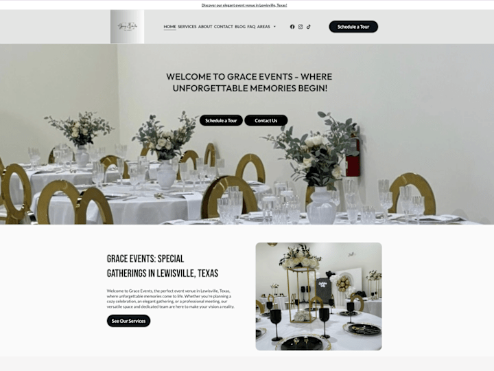 Cover image for Grace Events Website Redesign