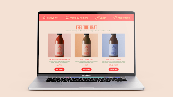 Cover image for Blush Hot Sauce 