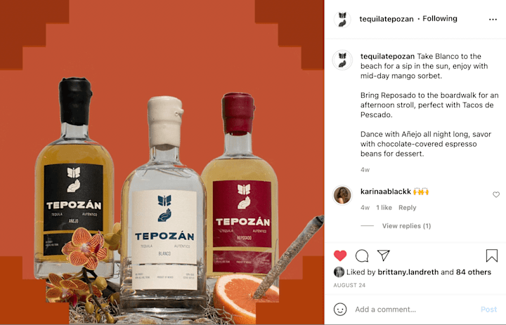 Cover image for Social Media Copywriting —— Tepozán Tequila 🥃