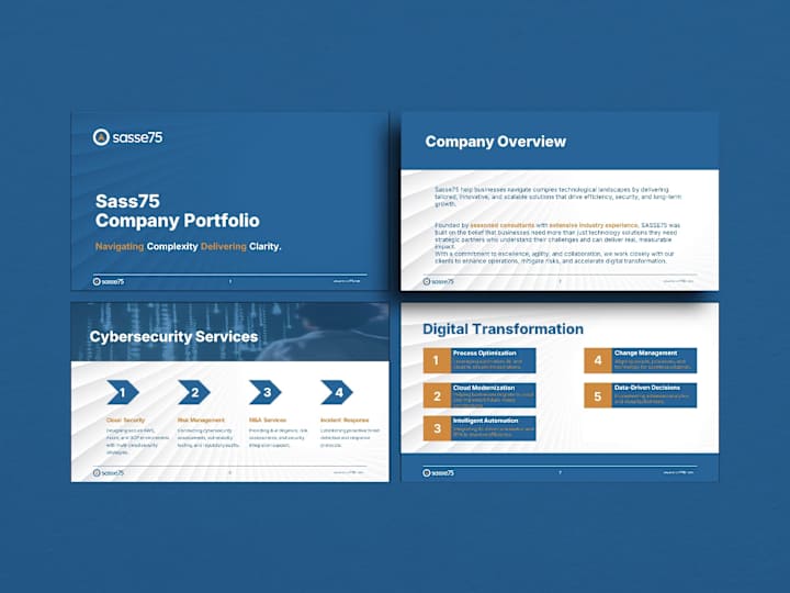 Cover image for Portfolio Presentation Design Development for Sasse75
