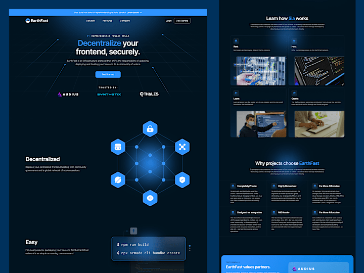 Cover image for Earthfast - Descentralized Website Design