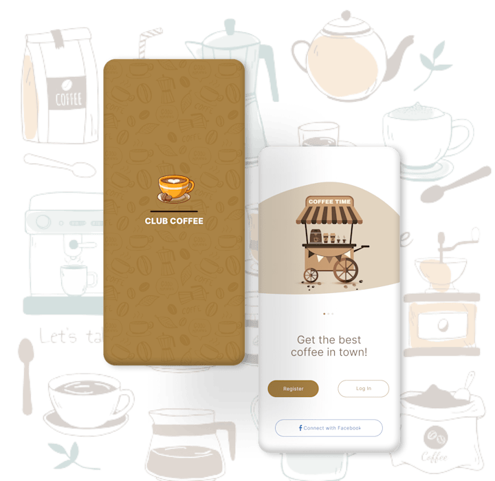 Cover image for COFFEE APP UI DESIGN