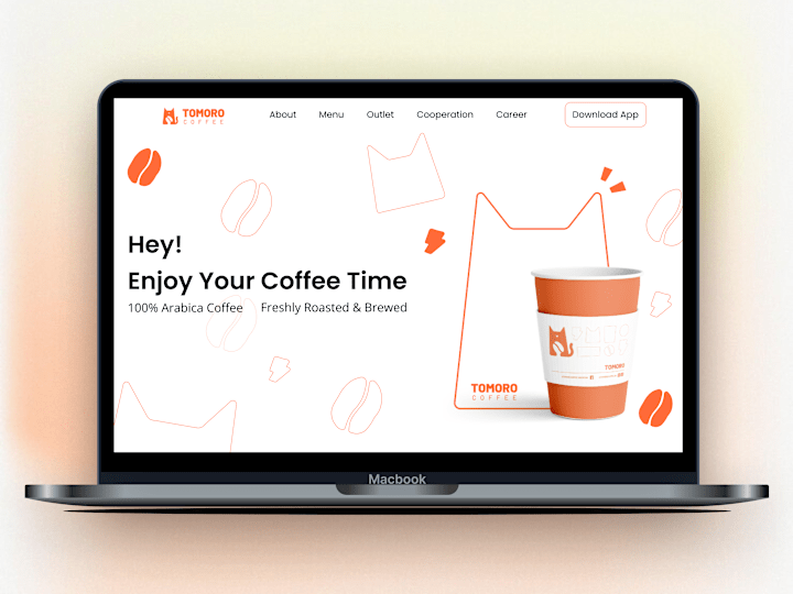 Cover image for Redesign of Coffee Shop Tomoro Website