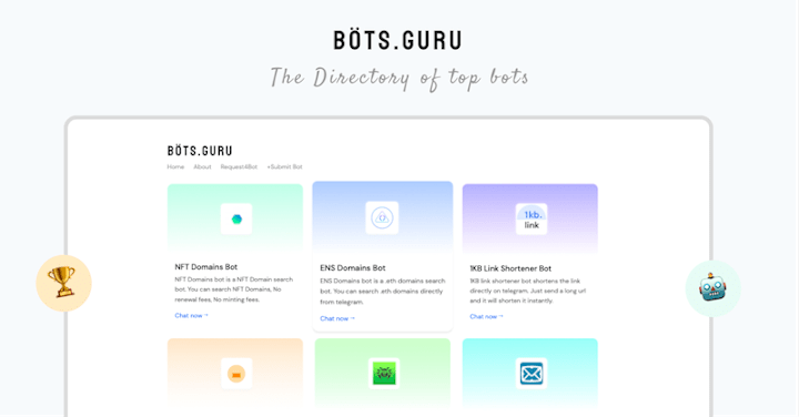 Cover image for The Directory of Top Bots - Bots.guru