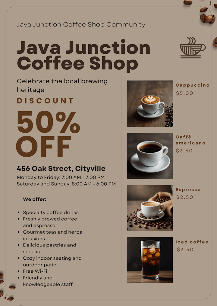 Cover image for Flyer Design for a Coffee Shop