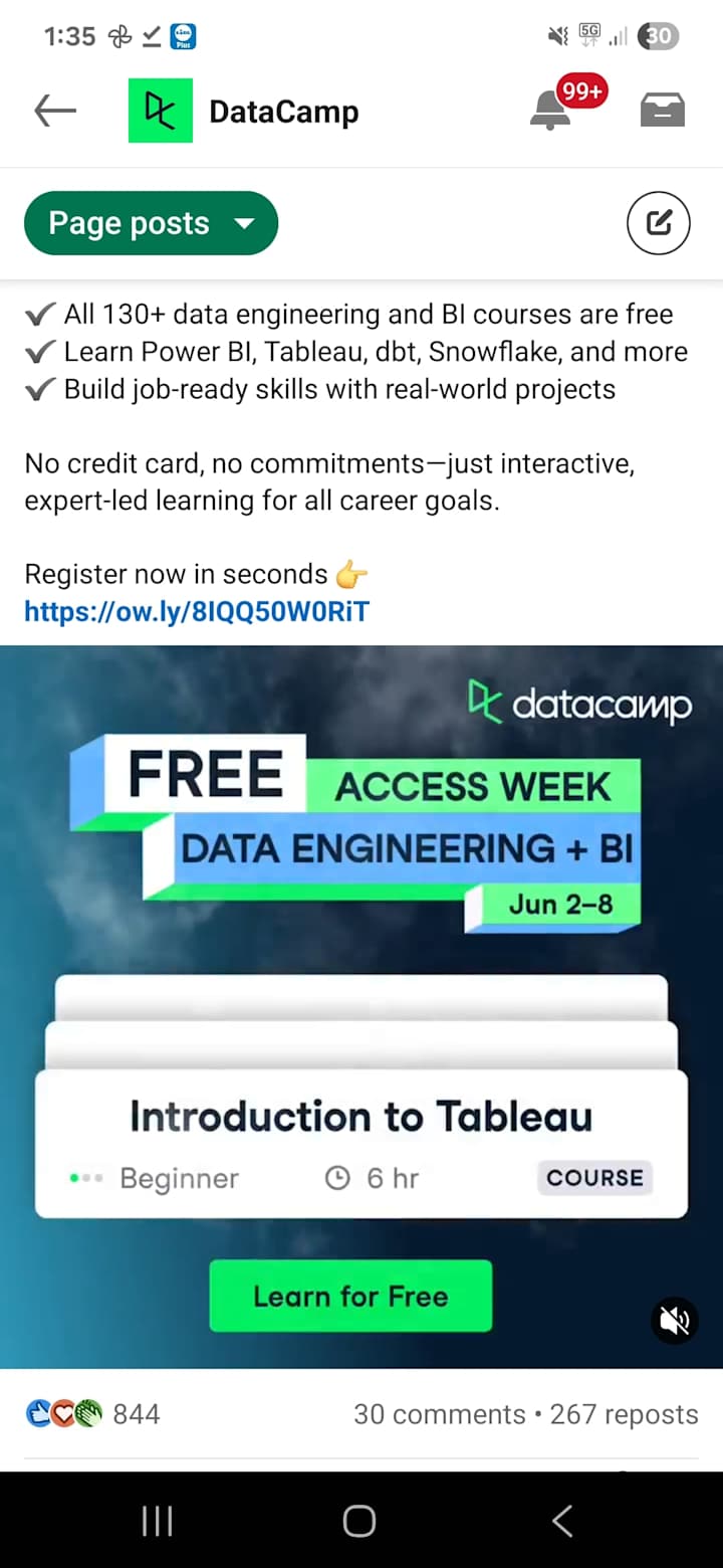 Cover image for Social Media Manager - DataCamp