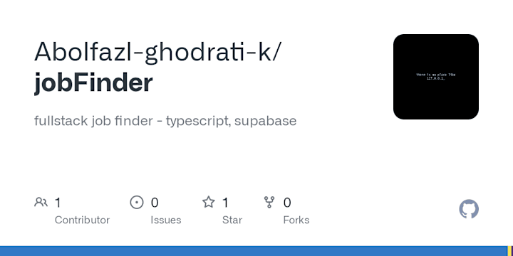 Cover image for Abolfazl-ghodrati-k/jobFinder