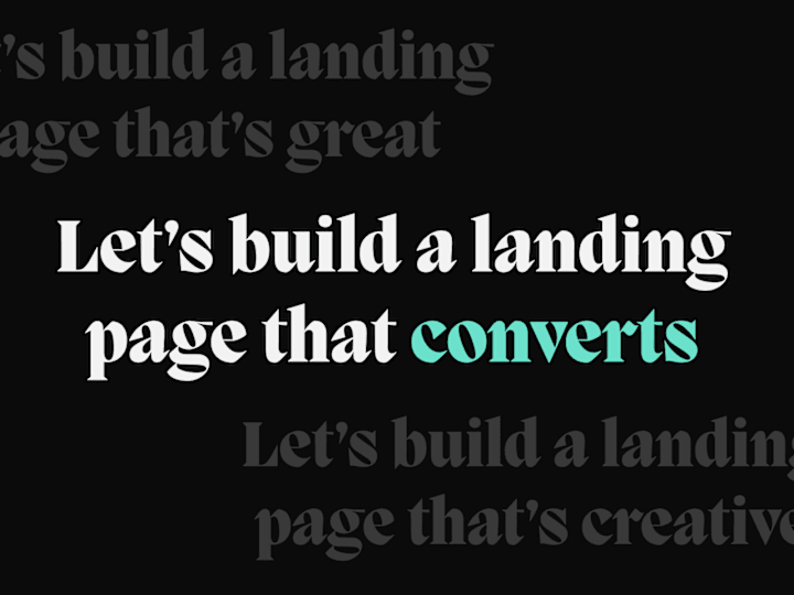 Cover image for I'll turn your product idea into a high-performing landing page