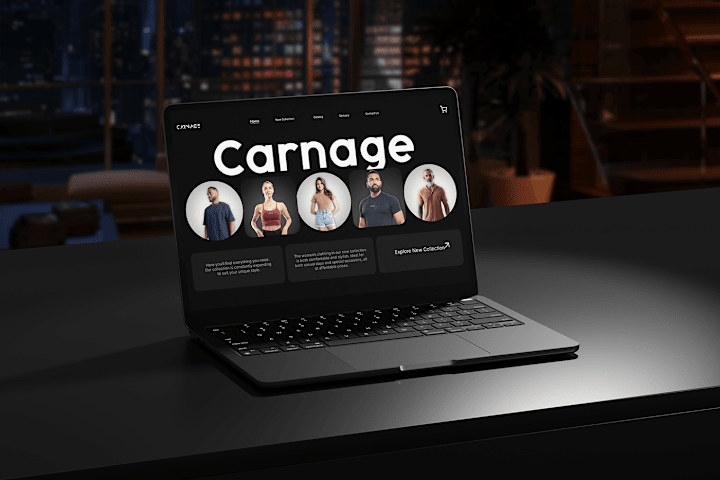 Cover image for Carnage Clothing Store Website Design 
