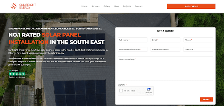 Cover image for Website redesign in Framer for Solar Panel Company