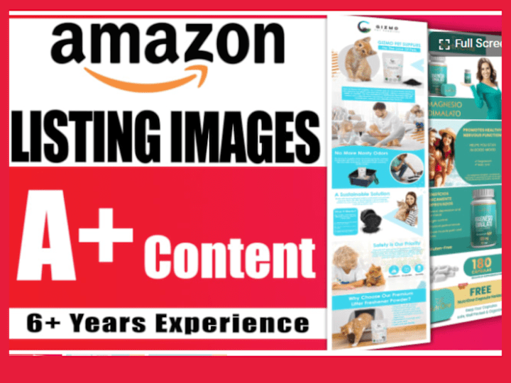 Cover image for I will design amazon a plus content and listing images