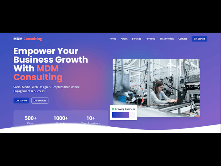 Cover image for MDM Consulting - Business Growth & Digital Solutions