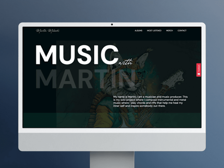 Cover image for Webflow Website for a Music Artist - Martin Mileski