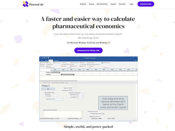 Cover image for PharmaCalc | Pharmaceutical Valuation and Portfolio Software