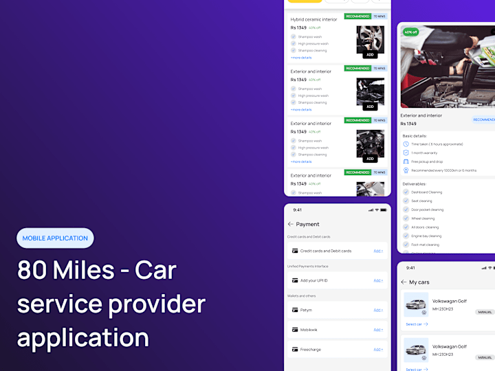 Cover image for Miles360- A Car Repair Service application