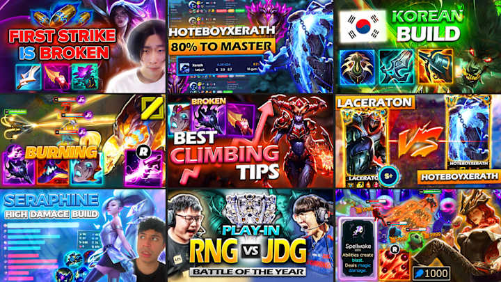 Cover image for League of Legends Thumbnails Design