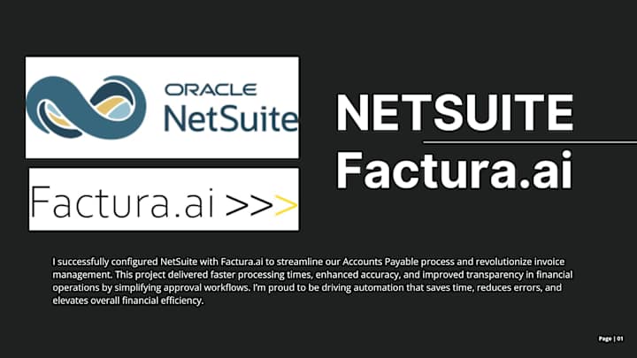 Cover image for  Factura.ai Integration with NetSuite