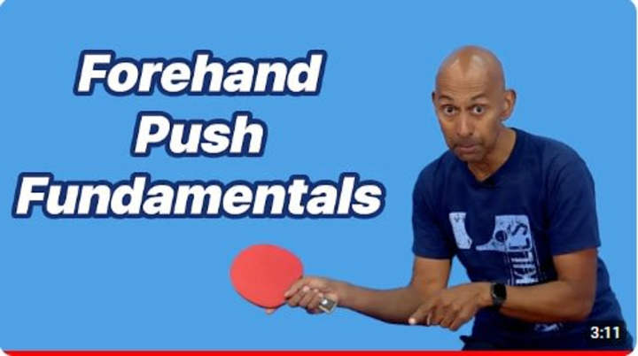 Cover image for Instructional Video: Forehand Push Technique in Table Tennis