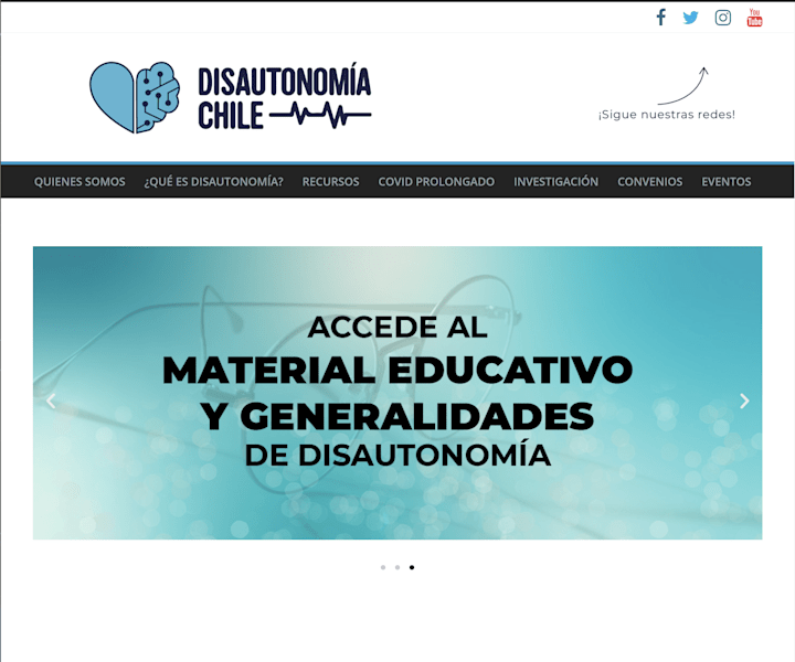 Cover image for Diseño Gráfico - Web Disautonomía Chile