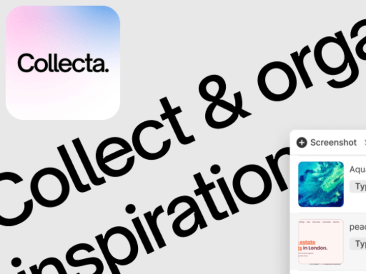 Cover image for Collecta—space for creatives to organize inspiration