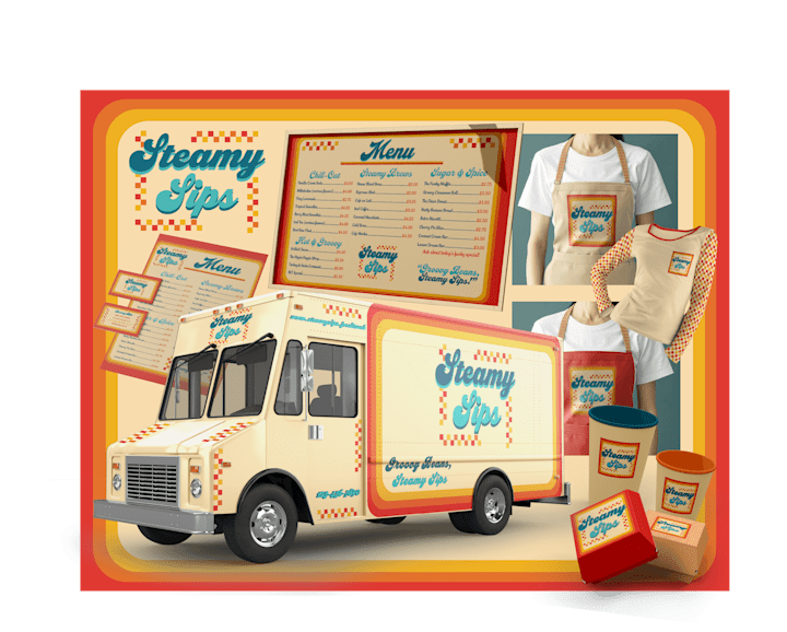 Cover image for Steamy Sips Branding