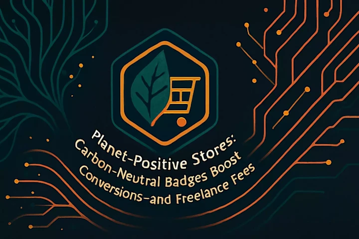 Cover image for Planet-Positive Stores: Carbon-Neutral Badges That Boost Conversions—and Freelance Fees