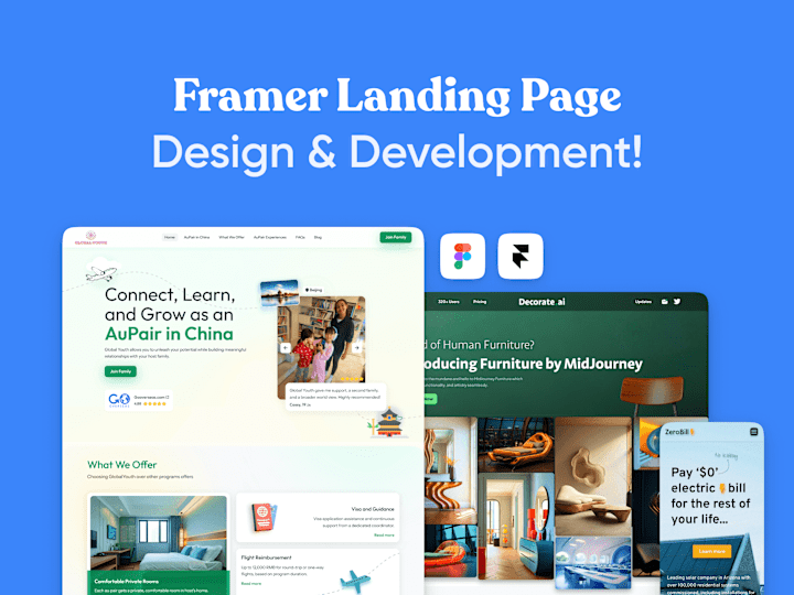 Cover image for Framer Landing Page Design & Development