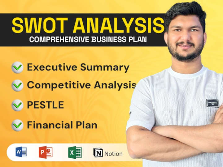 Cover image for Business Plan with Market Research, SWOT & Financial Modelling