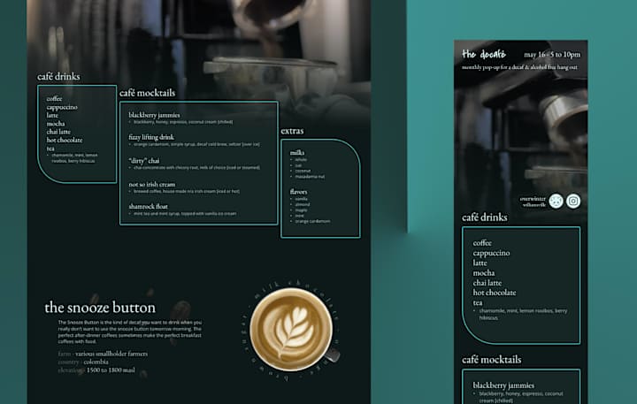 Cover image for Coffee shop landing page