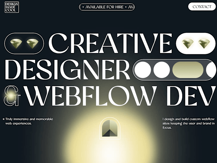 Cover image for Designmadecool – My Creative Webflow Portfolio
