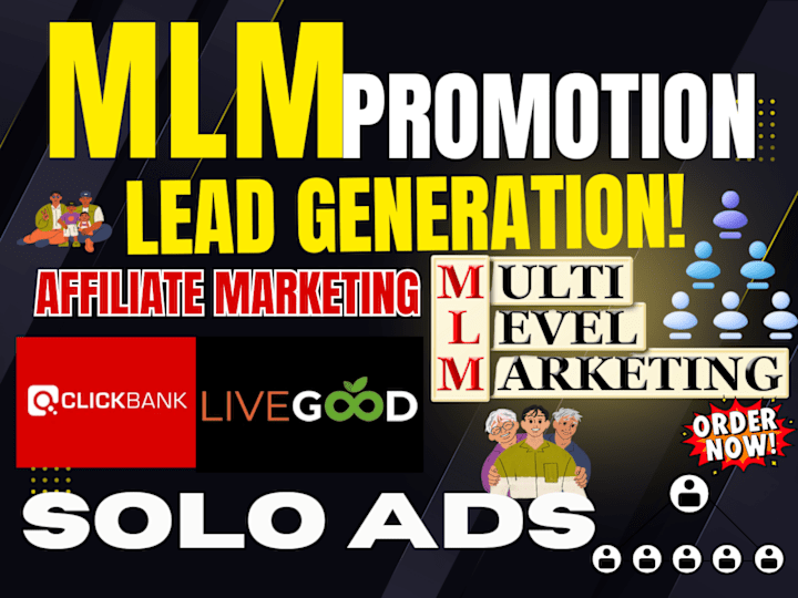 Cover image for I will do affiliate network marketing mlm leads link promotion