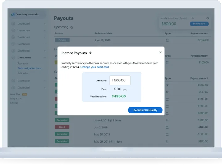 Cover image for Instant Payouts by Wave