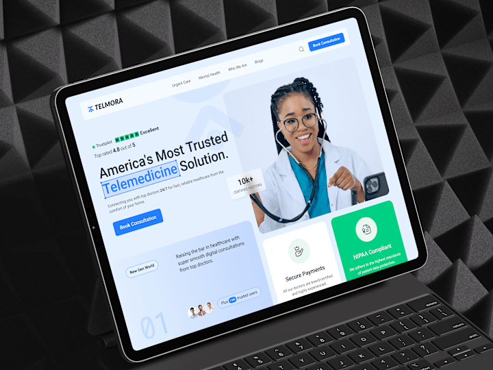 Cover image for Telmora Medical Mobile App & Web Design