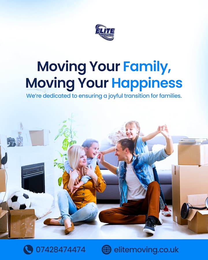 Cover image for Designs for Elite Moving - a moving company in London, UK.