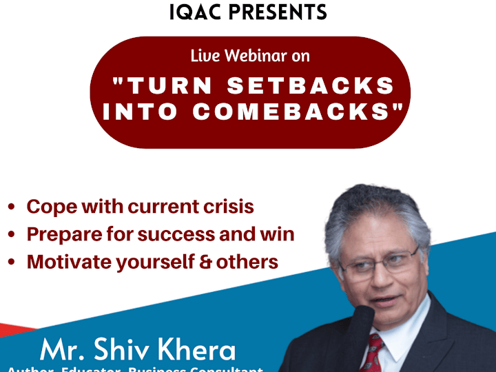 Cover image for Poster (One of the top author ) Mr. Shiv Khera