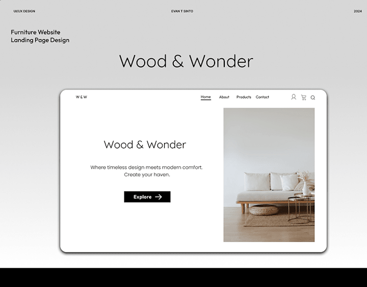 Cover image for Wood & Wonder | UI/UX DESIGN | WEB DESIGN :: Behance