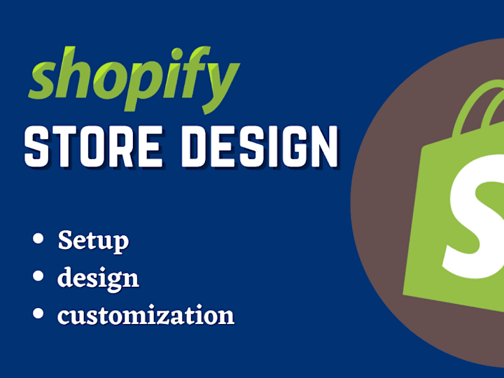 Cover image for I will setup shopify store and responsive shopify website design