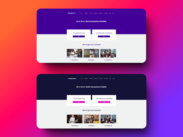 Cover image for EmployFlex / EmployMum (Custom WordPress Theme)