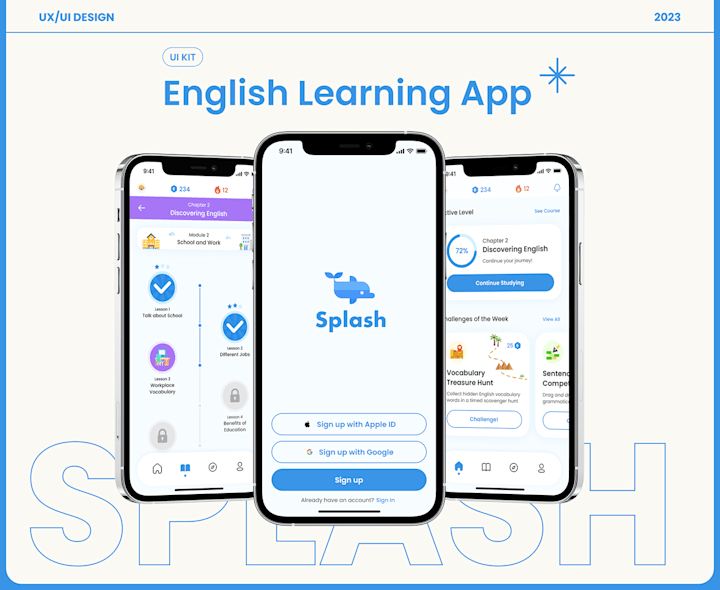 Cover image for Splash - English Learning App | UI Kit