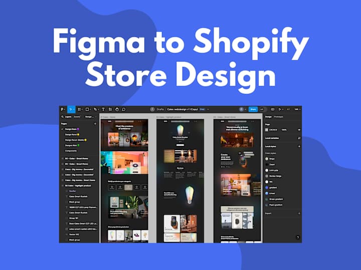 Cover image for FIGMA to SHOPIFY Store Design and Development Service