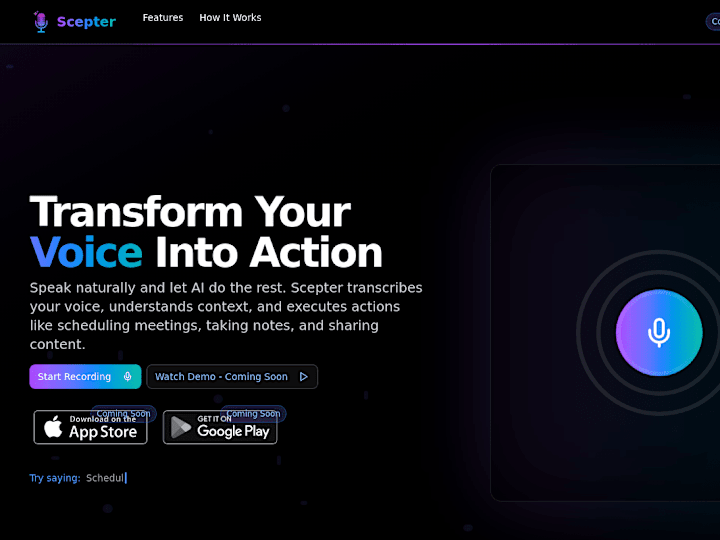 Cover image for Scepter: AI-Powered Voice Assistant for Productivity