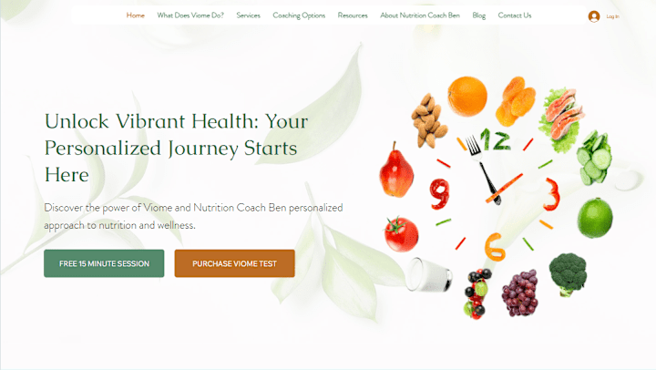 Cover image for Nutrition Coaching Website: Modern, Intuitive, and Engaging