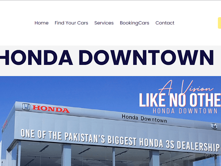 Cover image for Honda Website Design