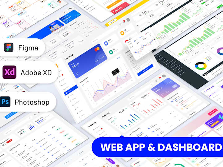 Cover image for Design saas CRM admin panel web app dashboard UI UX in figma