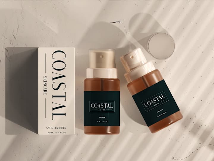 Cover image for Coastal Skincare Brand Design