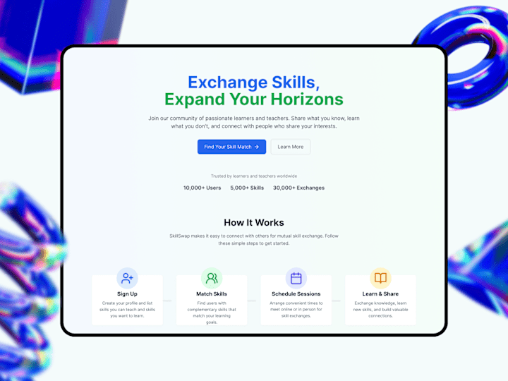 Cover image for SkillSwap Platform Development