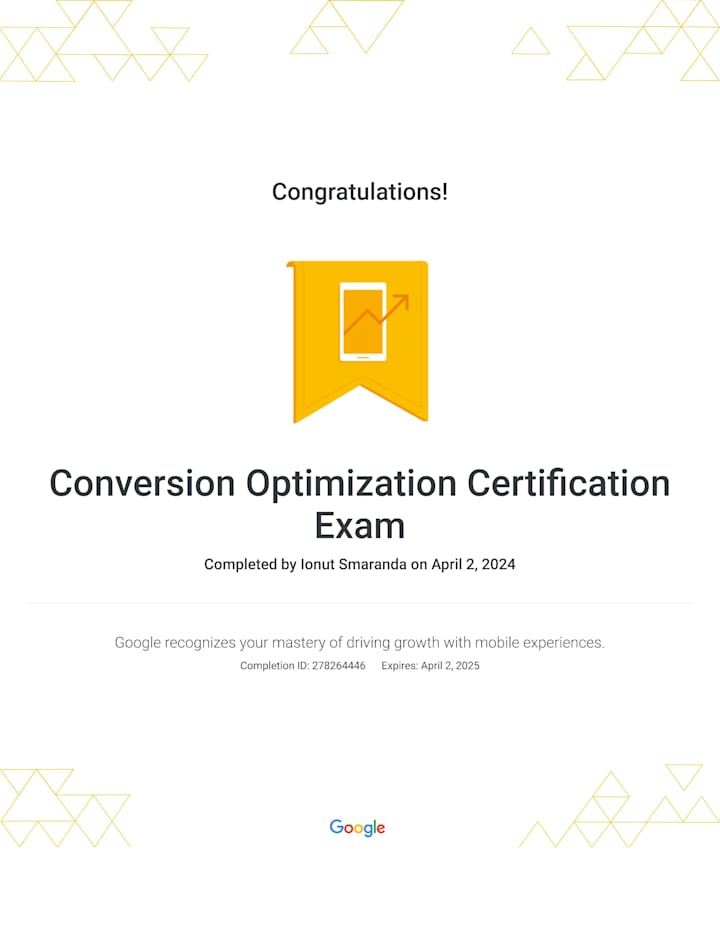 Cover image for My Google Certification