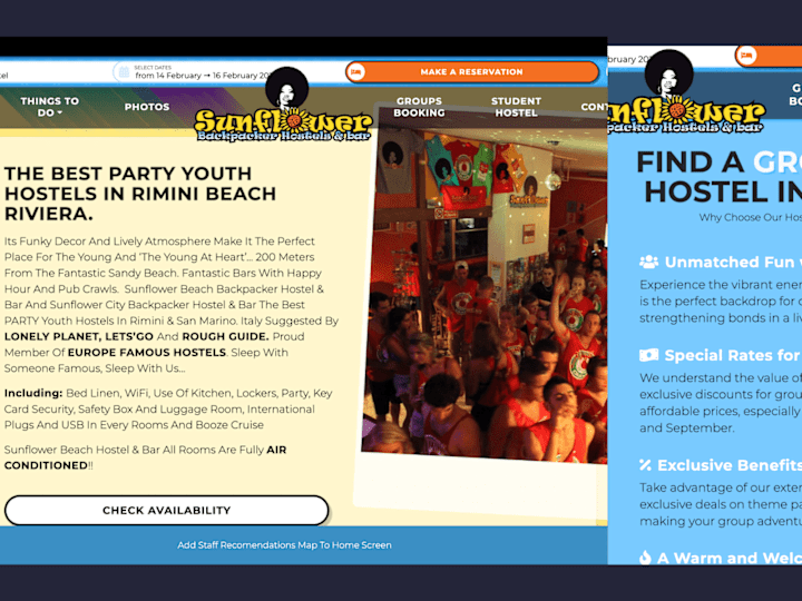 Cover image for Website SEO Copy for Sunflower Beach Backpacker Hostel