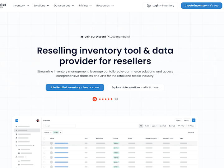 Cover image for Retailed.io - Inventory Management